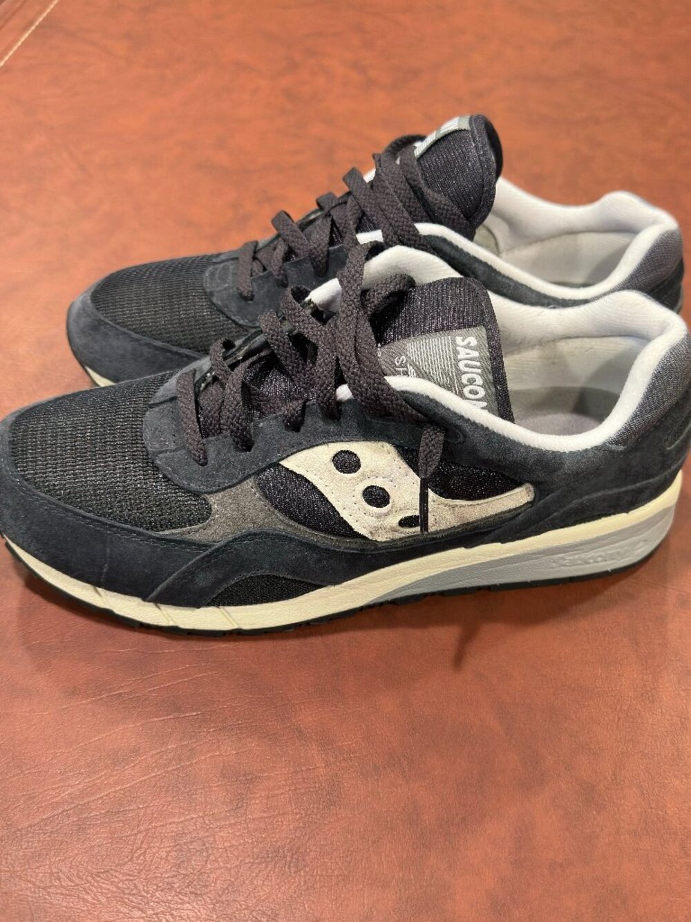 Saucony Shadow Original mens size 10.5 shoes blue athletic running sneakers